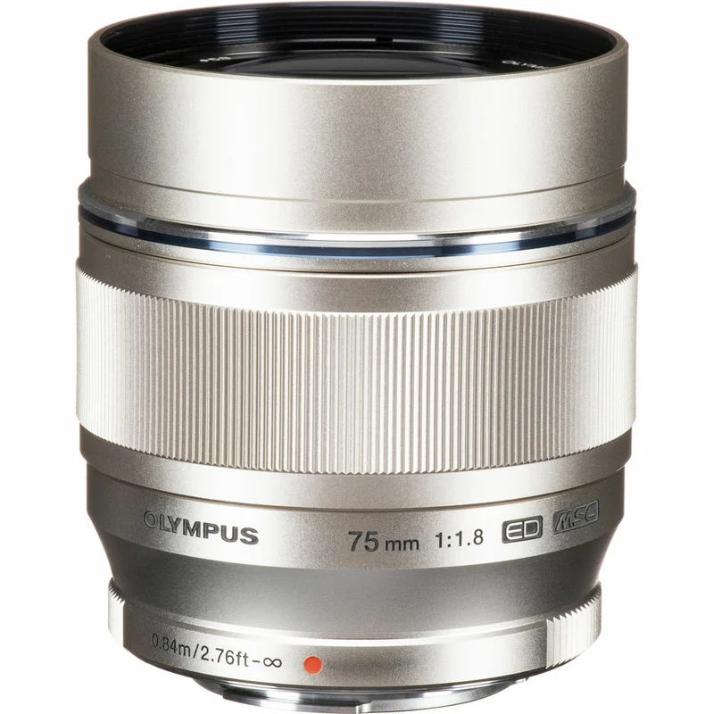 Olympus - Objectif M.Zuiko Digital ED 75 mm f/1.8 - Argent