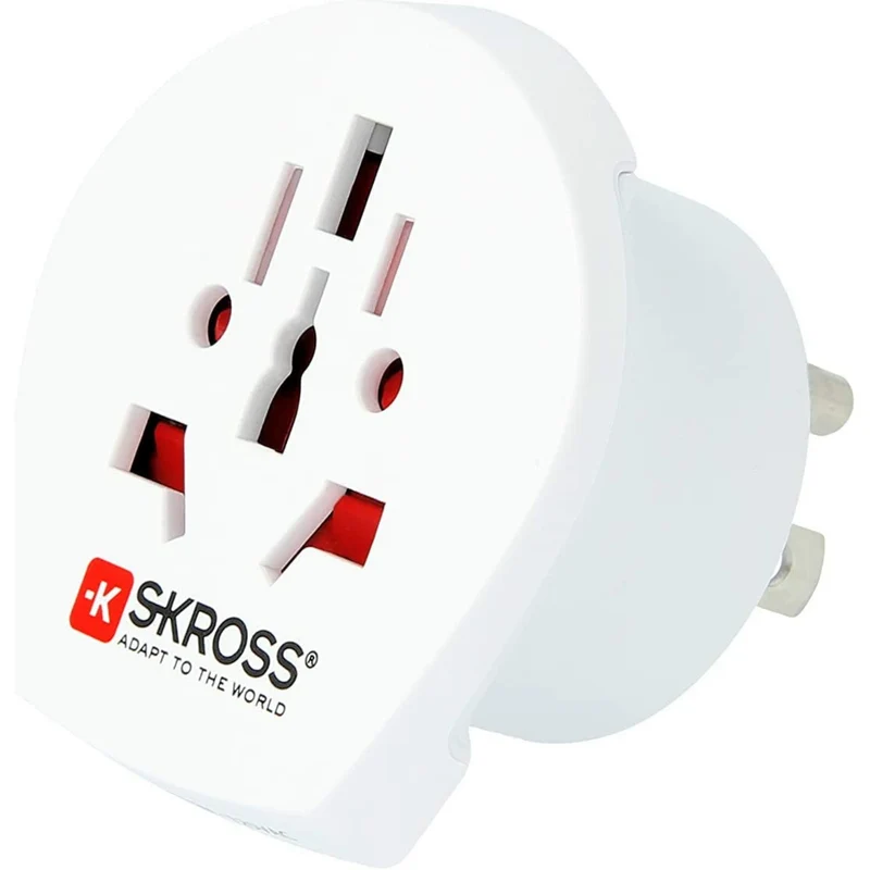 SKROSS World to UK Travel Adapter - White