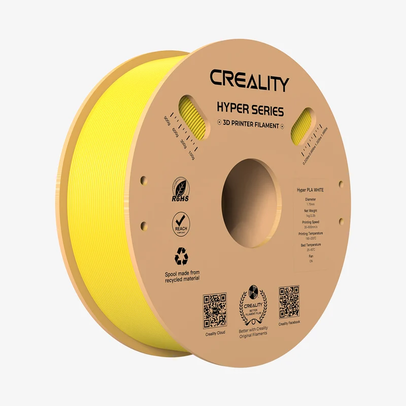 Creality HypeRPLA 3D Printing Filament - 1 kg - Yellow