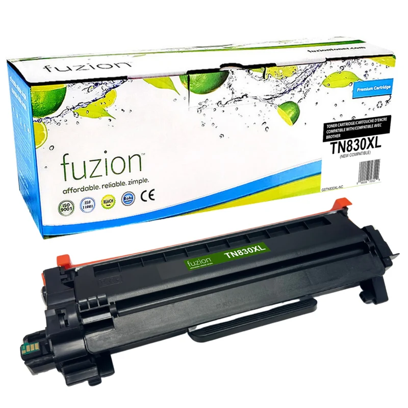 fuzion Brother TN830XL (TN830XL) Compatible Toner Cartridge - High Yield - Black