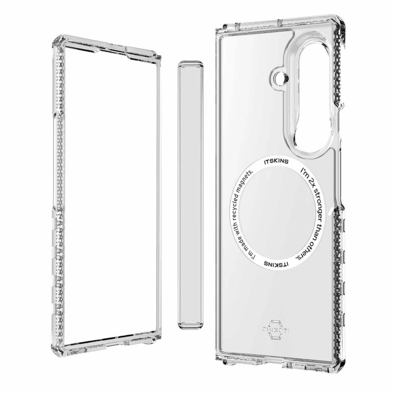 ITSKINS Hybrid_R Hinge Clear with Magnets Case - Galaxy Z Fold 8 Ultra - Clear