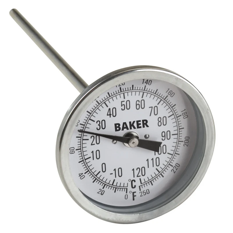 Baker T3009-250 Bimetal Thermometer - 0 to 250°F/-20 to 120°C