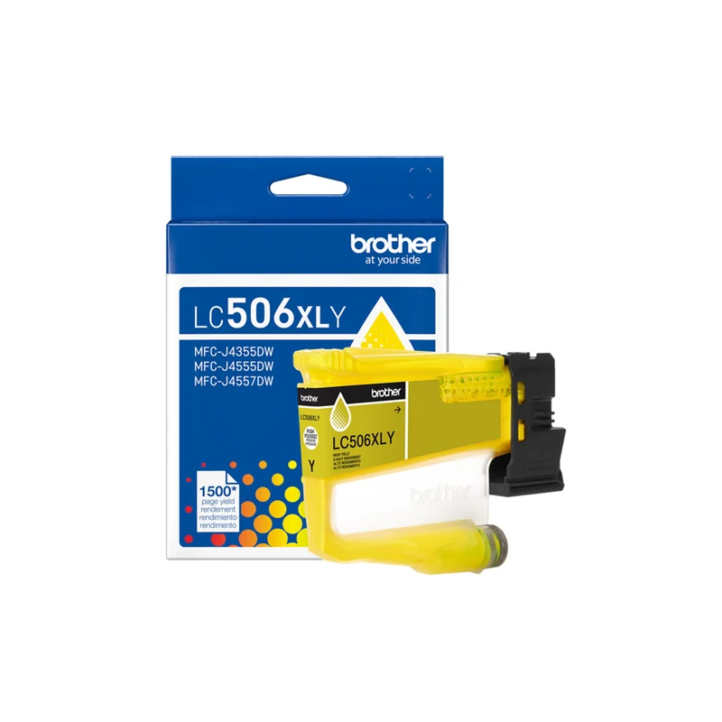 Brother - LC506YS Cartouche d’encre jaune authentique à haut rendement