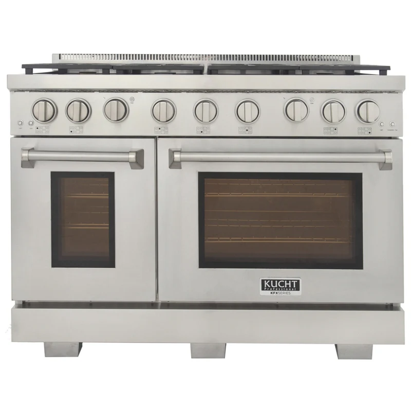 Kucht 48" KFX-X Series Pro Style Natural Gas Range - Stainless Steel