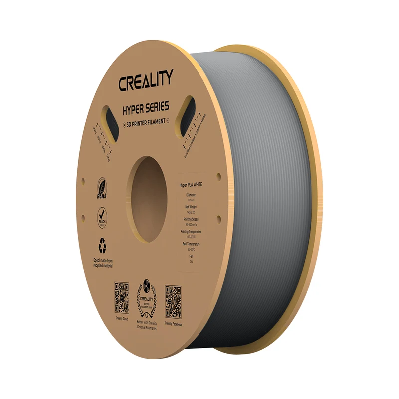 Creality - Filament d'impression 3D HypeR PLA - 1 kg - Gris