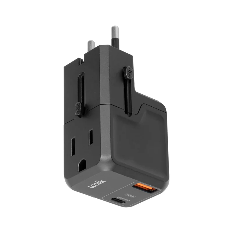 LOGiiX World Traveler Lite II 20W PD Travel Adapter - Black