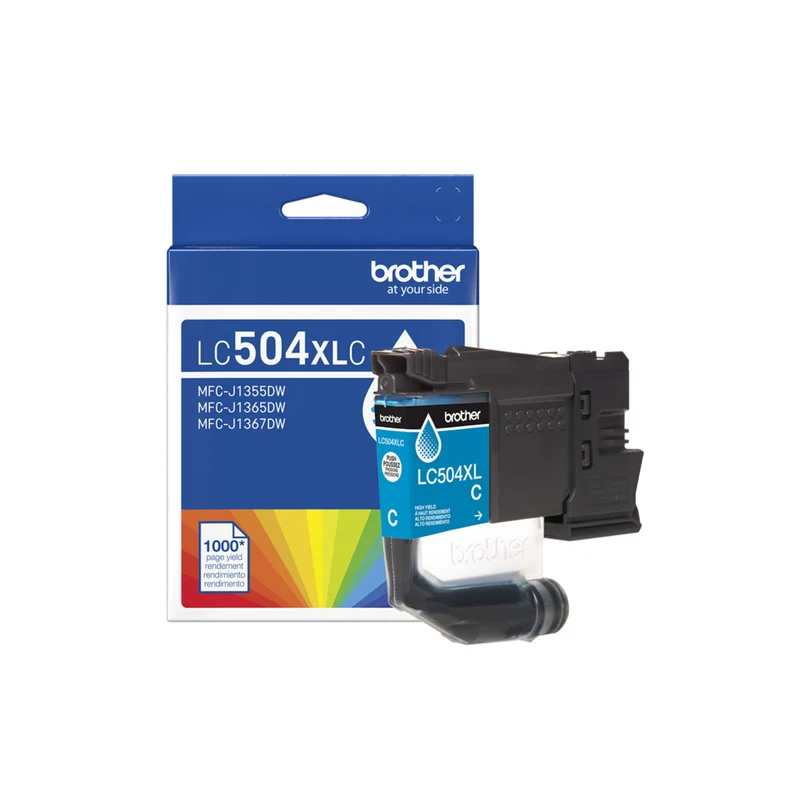 Brother - LC504XLCS Cartouche d’encre cyan authentique à haut rendement