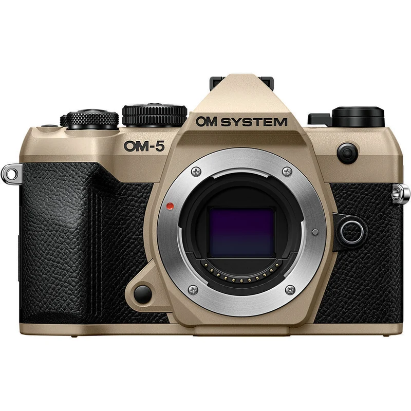 OM SYSTEM - Corps de caméra sans miroir OM-5 Mark II - Beige sablon