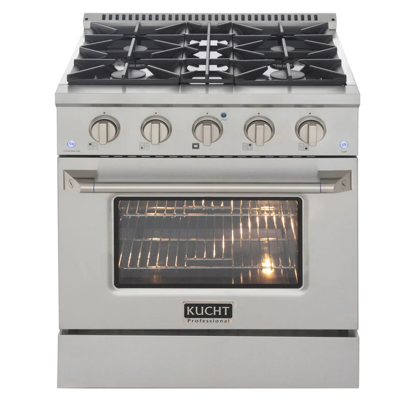 Kucht - 30 po Série KDF Cuisinière Pro Style au gaz propane - Acier inoxydable