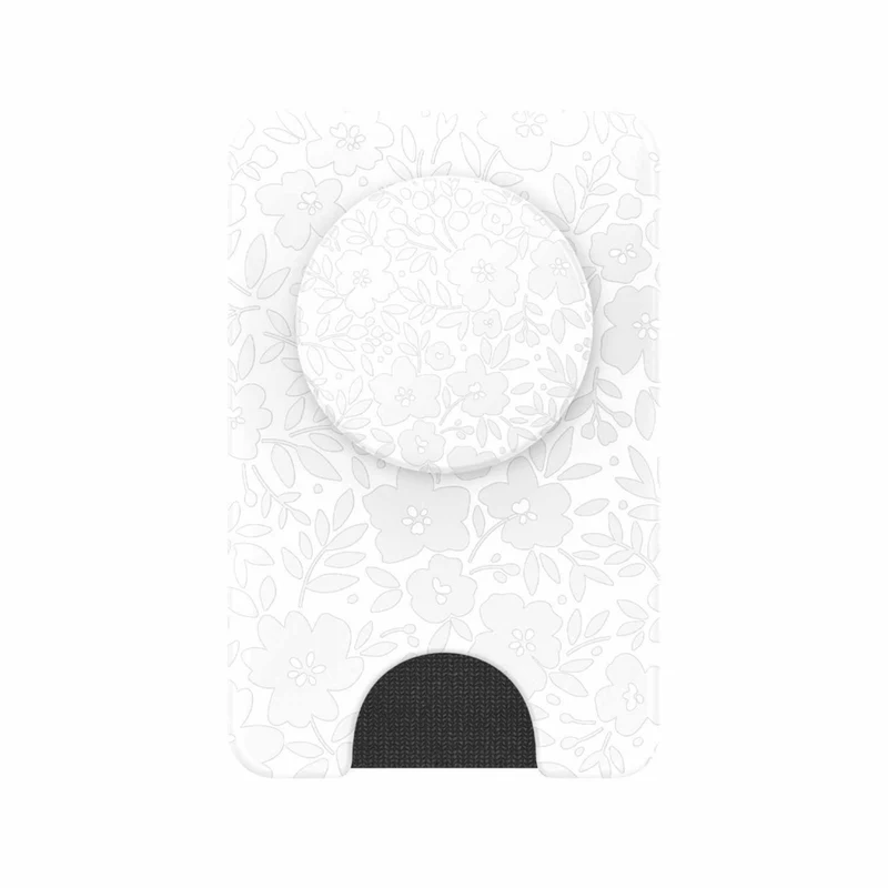 PopSockets - PopWallet+ pour MagSafe avec Anneau Adaptateur Magnétique - Blanc Fresh