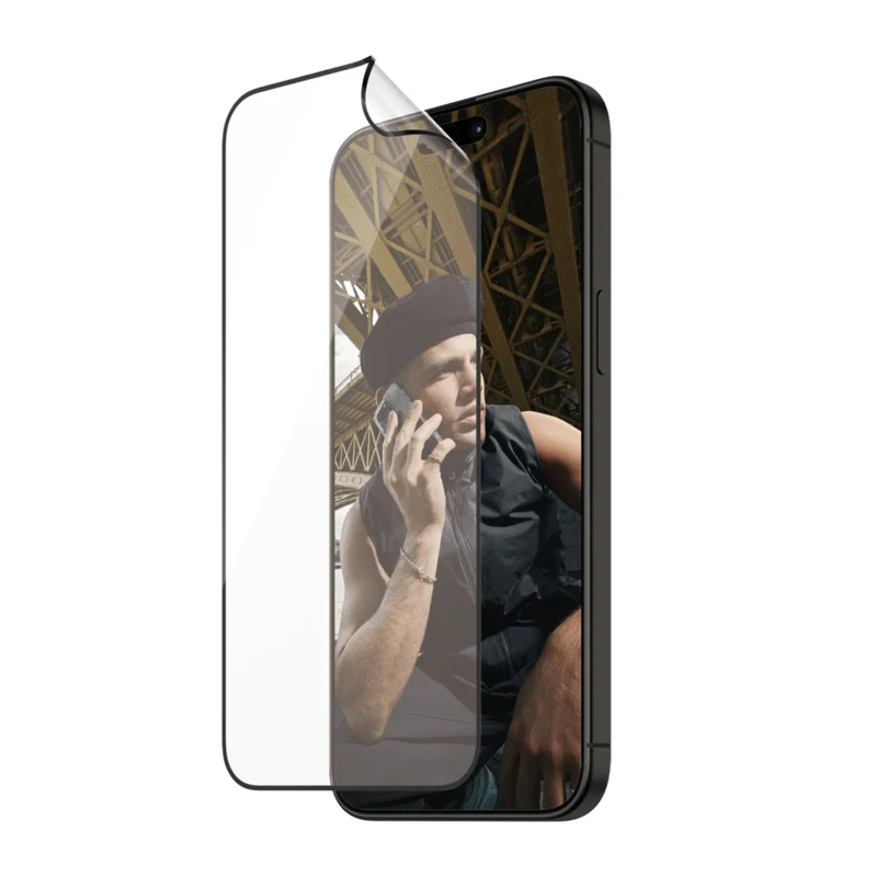 PanzerGlass Matrix Screen Protector w/D30 for iPhone 15 Pro - Clear