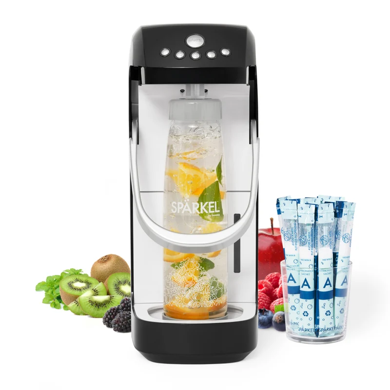 Sparkel All Natural Sparkling Water Appliance - Black