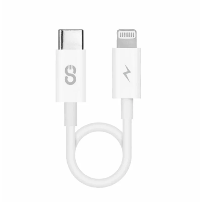 LOGiiX - Sync & Charge Jolt Shortie USB-C vers Lightning - 30 cm - Blanc