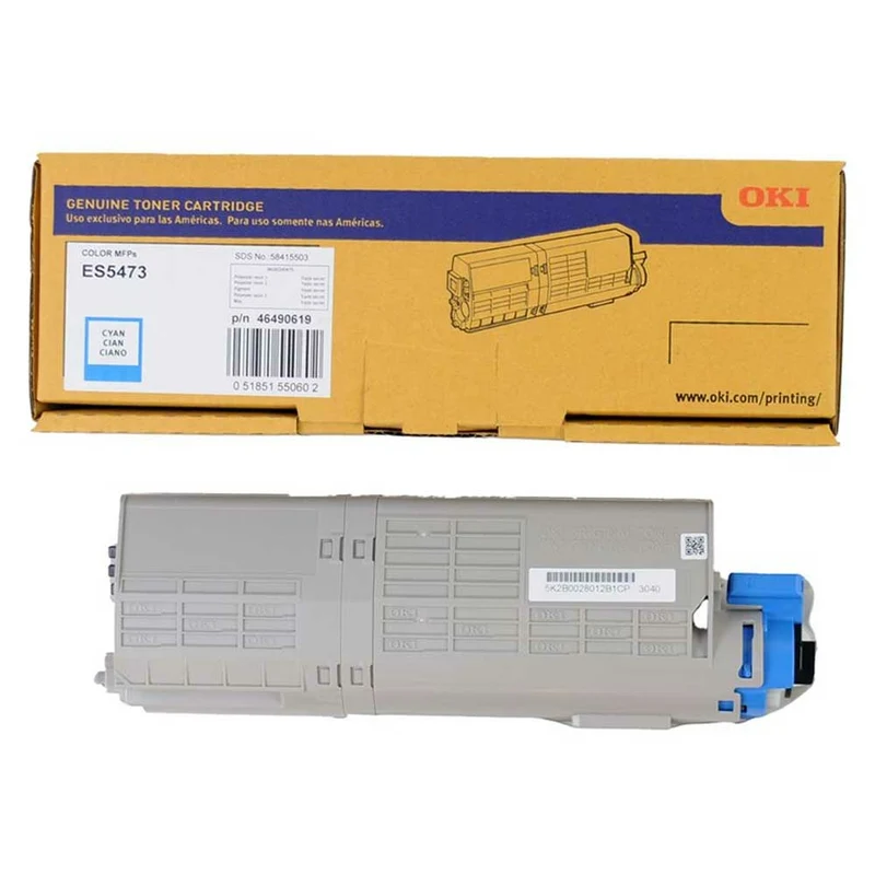 Okidata - 46490619 (ES5473) OEM Toner - Rendement Standard - Cyan