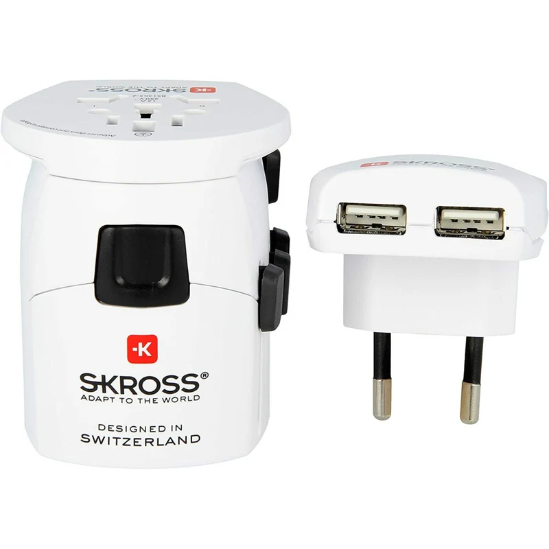 SKROSS World Pro Travel Adapter - White