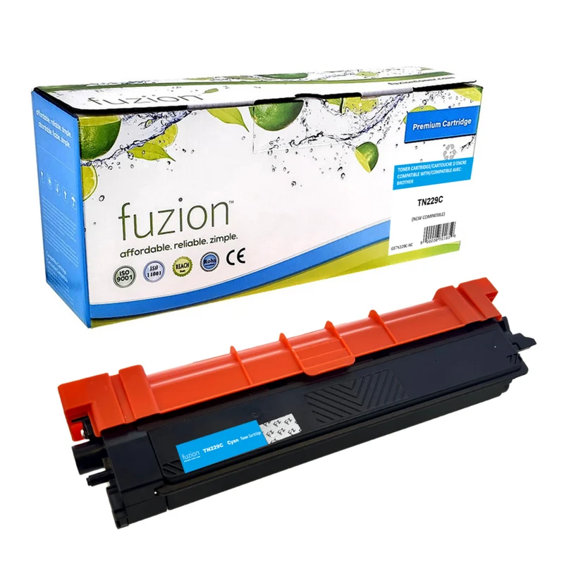 fuzion Brother TN229 (TN229C) Cartouche De Toner Compatible - Rendement Standard - Cyan