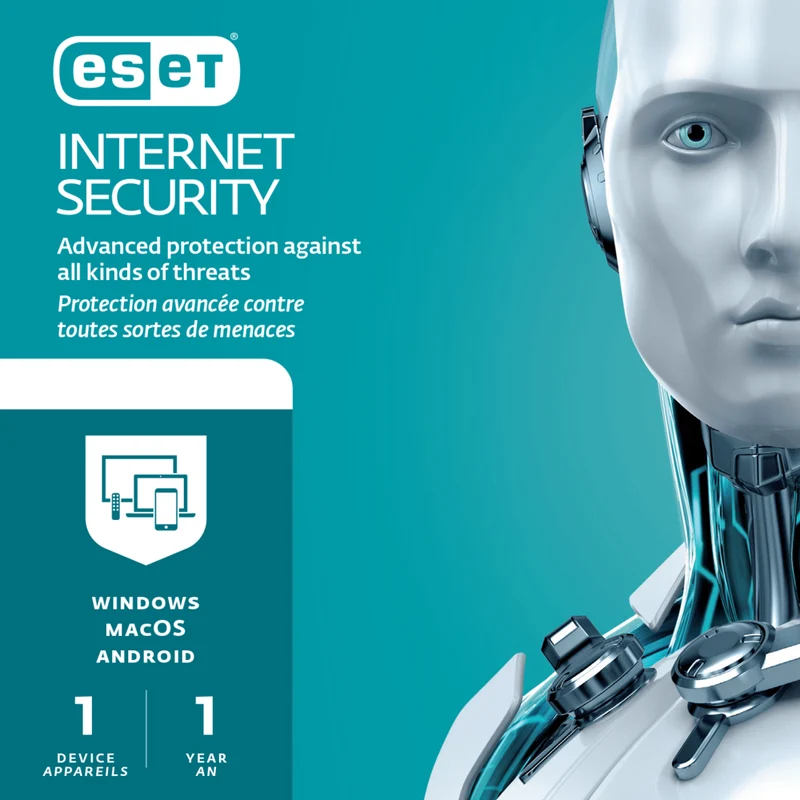 Eset Internet Security - 1-User - 1-Year Sleeve - PC/Mac/Android