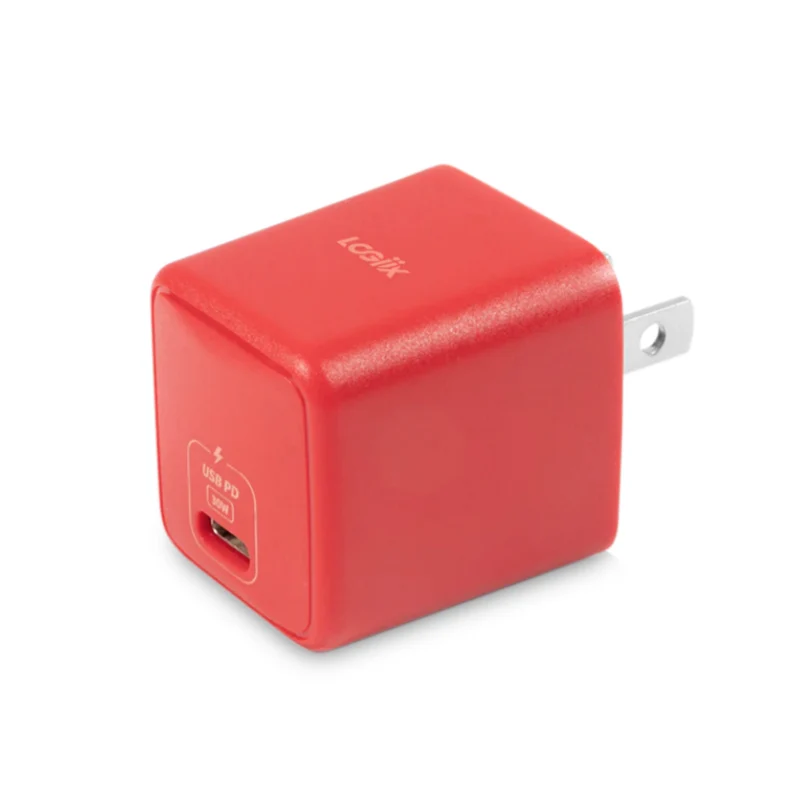 LOGiiX Power Cube Mini 30W PD Wall Charger (2022) - Red