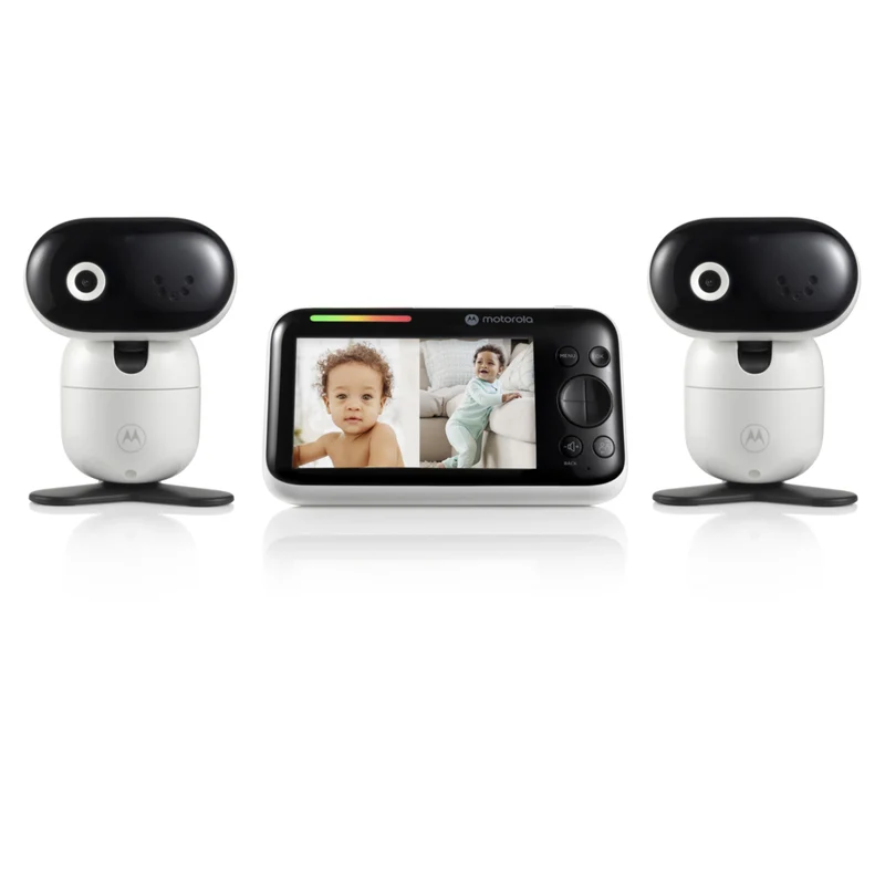 Motorola PIP1510 Connect Wi-Fi Video Motorized Smart Baby Monitor - White - 2 Camera Set
