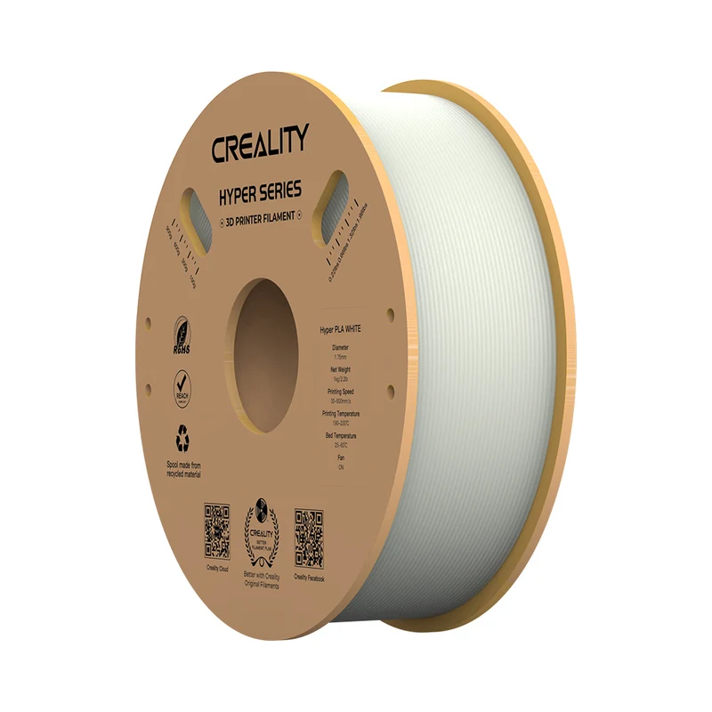 Creality Hyper-PLA 3D Printing Filament - 1 kg - White