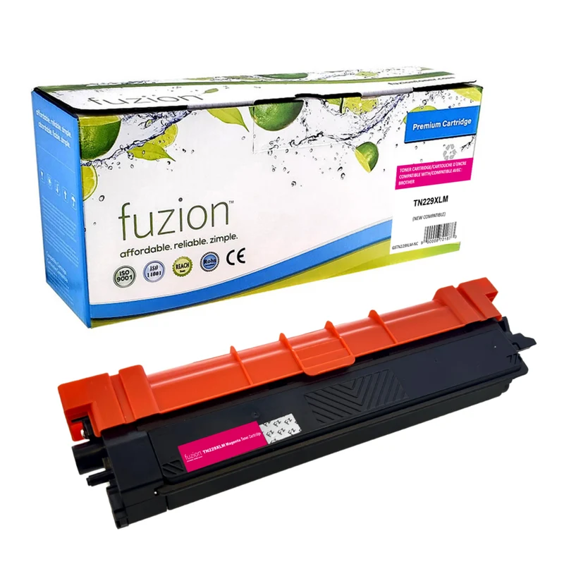 fuzion Brother TN229XL (TN229XLM) Compatible Toner Cartridge - High Yield - Magenta