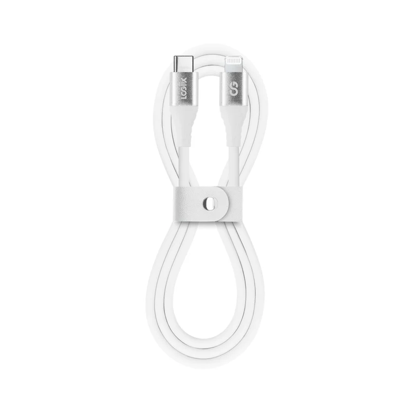 LOGiiX - Vibrance Câble Silicone USB-C vers Lightning - Blanc