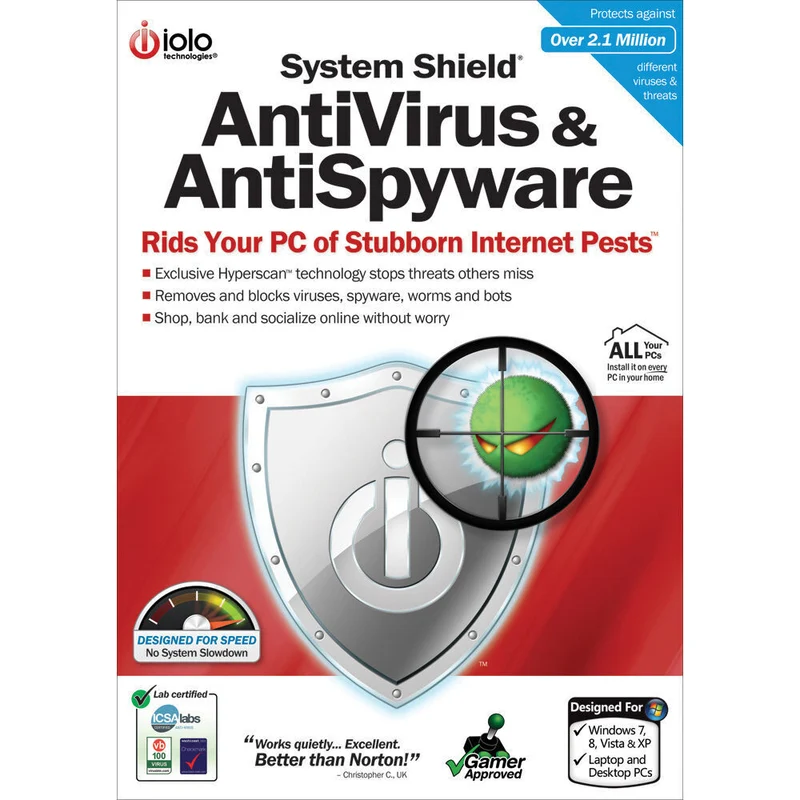 Iolo System Shield Antivirus & Antispyware Unlimited Device