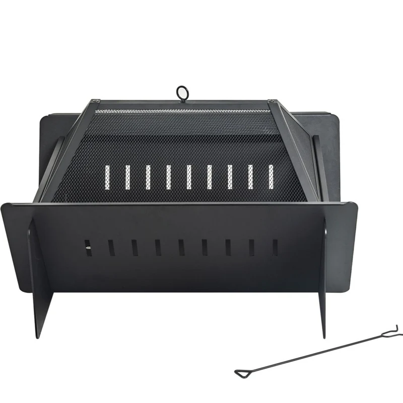 Shinerich Heavy Duty Rectangle Fire Pit - 29" x 26"