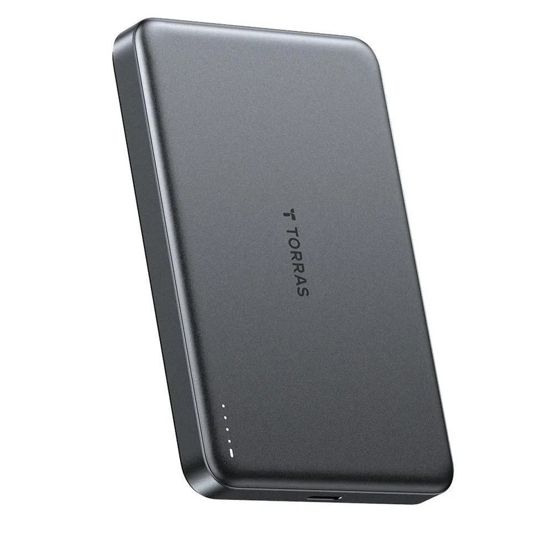 Torras - Batterie externe MiniMag 10 000 mAh 15 W Qi2.0 - Gris
