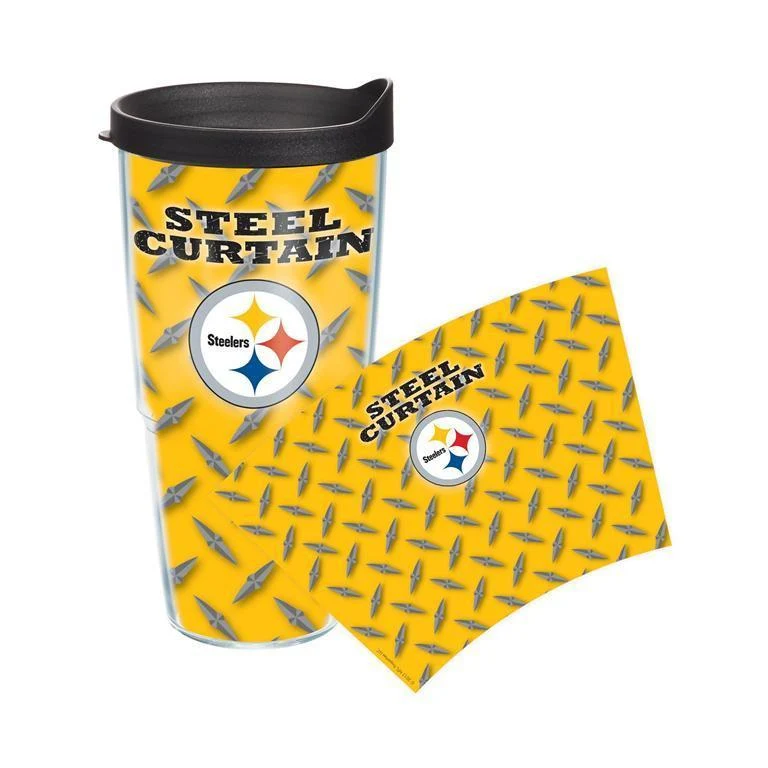 Pittsburgh Steelers Steel Curtain 24 oz. Tervis Tumbler with Lid - (Set of 2)