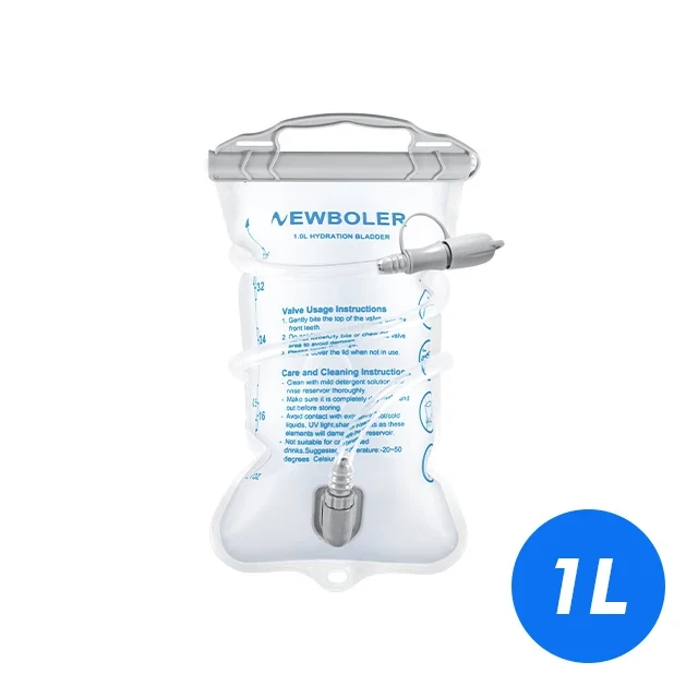 Gourde de running pliable en plastique sans BPA 500 ml à 3 L