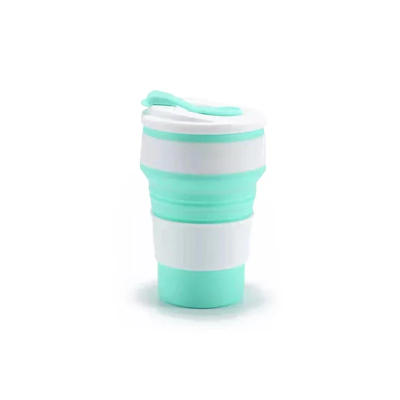 Gourde à café pliable en silicone 350 ml à 500 ml