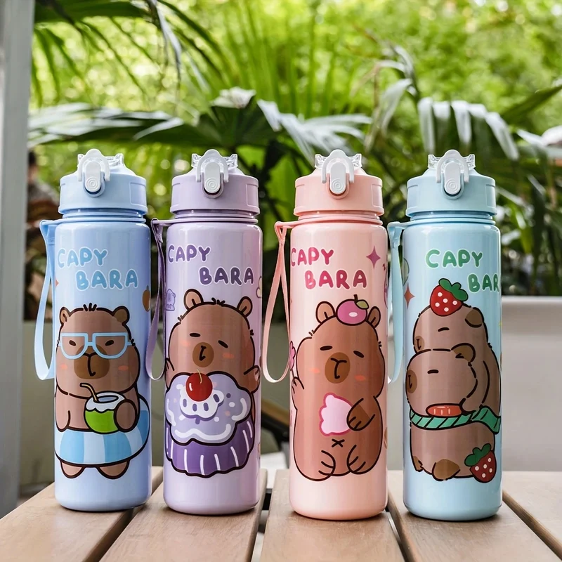 Gourde Enfant - Capybara 750 ml avec paille