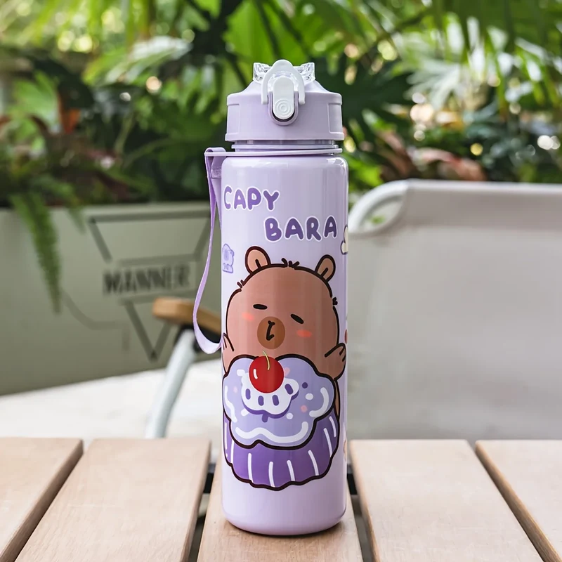 Gourde Enfant - Capybara 750 ml avec paille