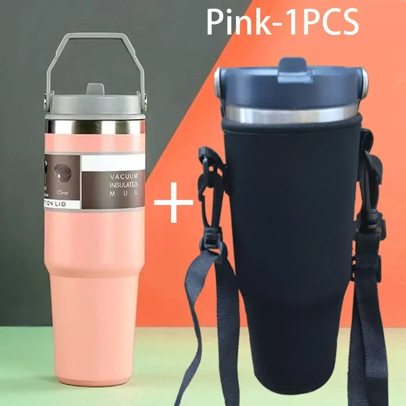 Gourde de sport en inox 590 ml à 890 ml à paille