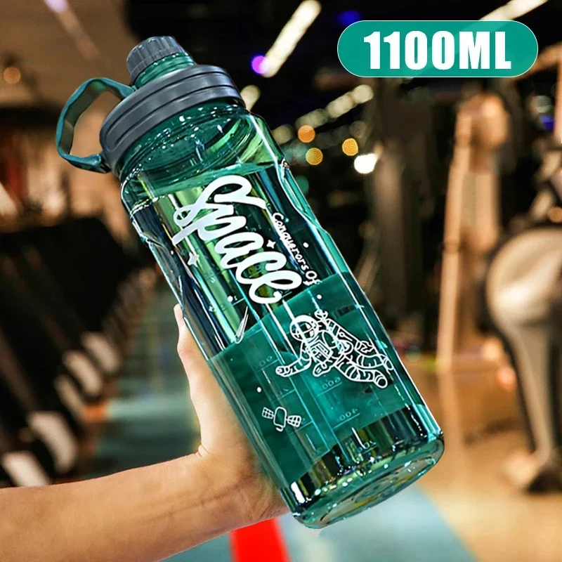 Gourde de sport en plastique sans BPA 1,1 L à 3 L avec filtre