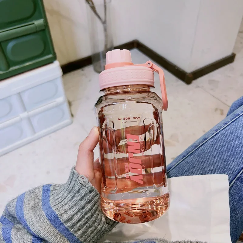 Gourde de sport en plastique sans BPA 600 ml à 1 L avec filtre