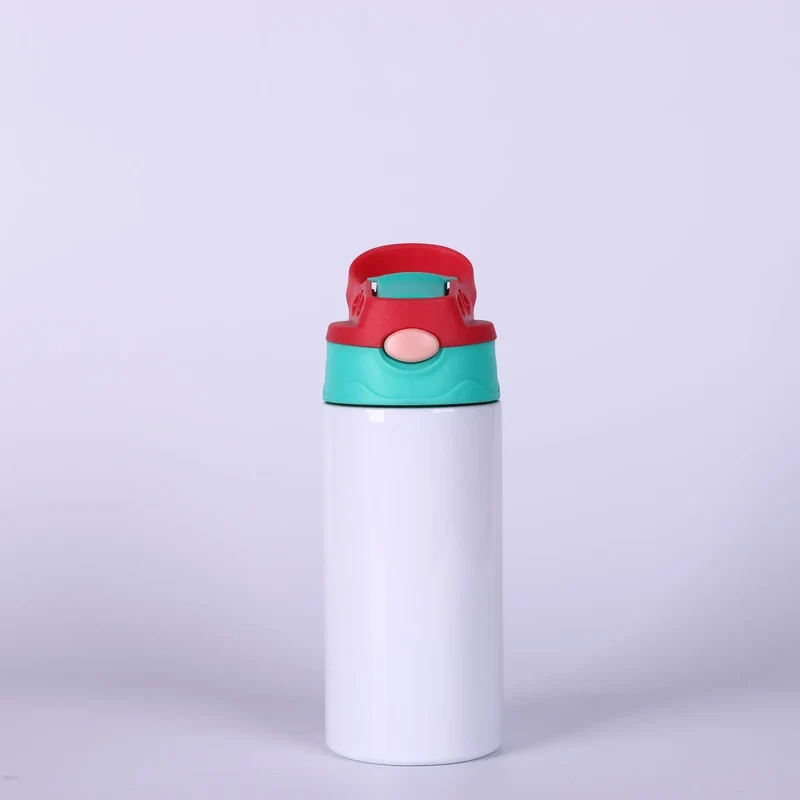 Gourde enfant en inox 360 ml à paille