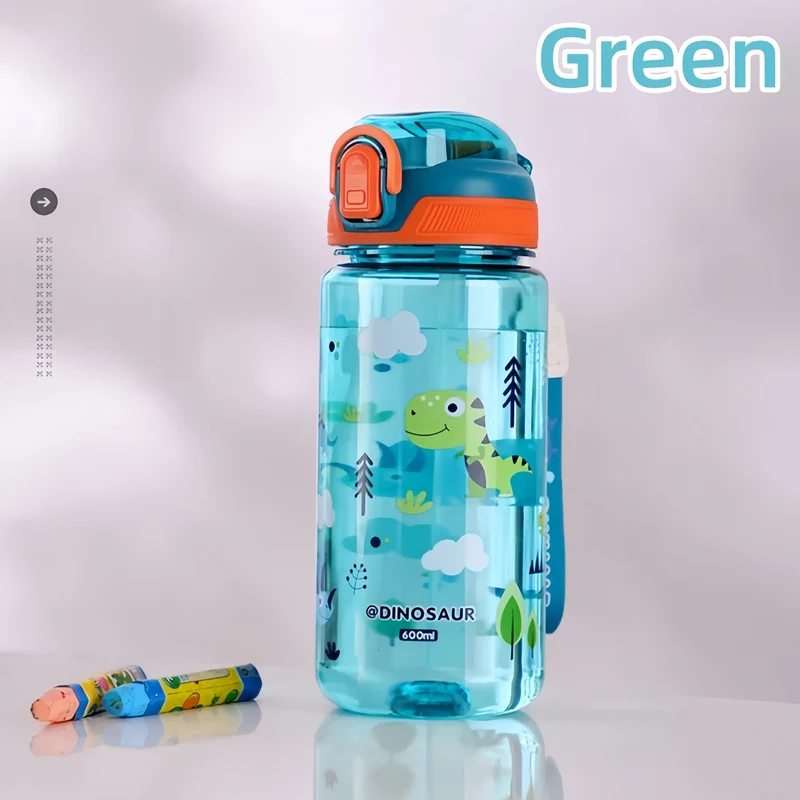 Gourde enfant en silicone 600 ml à paille