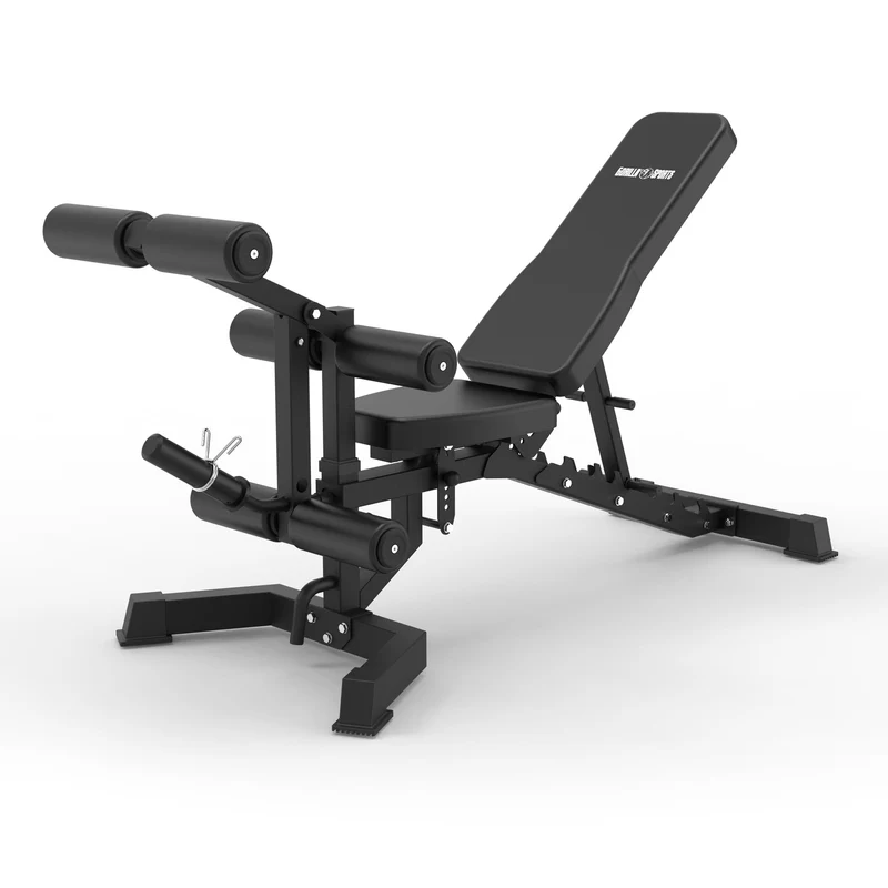 Banc de Musculation avec Accessoires Jambes, Biceps et Triceps