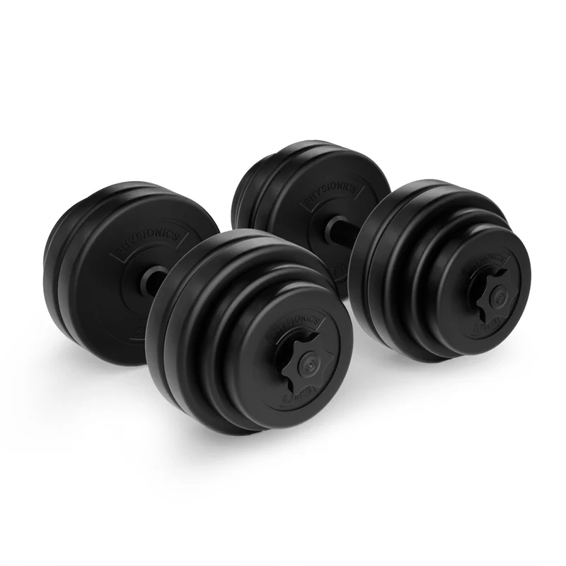 Set d'haltères courts de 30 kg Plastique
