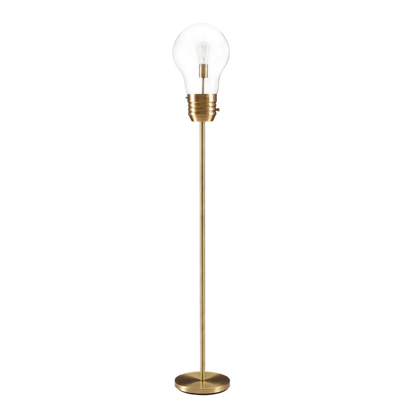 Monarch Specialties - 9682 71"H Lampadaire - Métal En Laiton/Contemporain