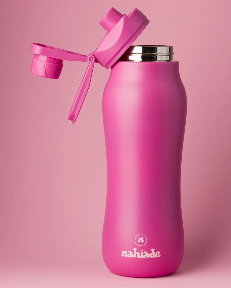 Nahiade Curve – Gourde Sport Isotherme Inox 710ml – Sans BPA – Framboise