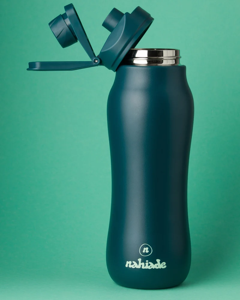 Nahiade Curve – Gourde Sport Isotherme Inox 710ml – Sans BPA – Jade