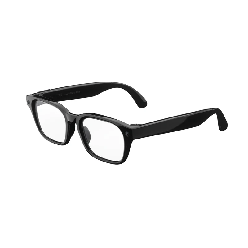 Meta Adventurer AI Glasses - Classic Black/Clear Lenses