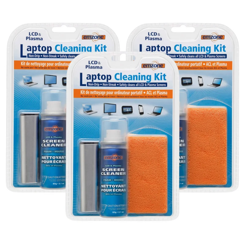 Emzone Laptop Cleaning Kit - 60 mL - 4 Pack