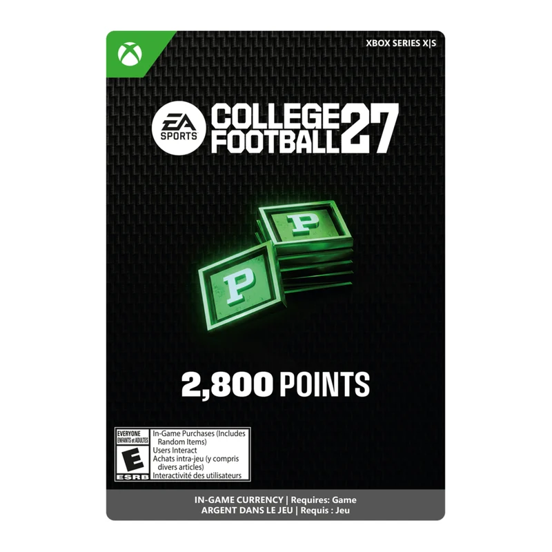 College Football 27 - 2800 Cut Points for Xbox Series X|S [Code Électronique]