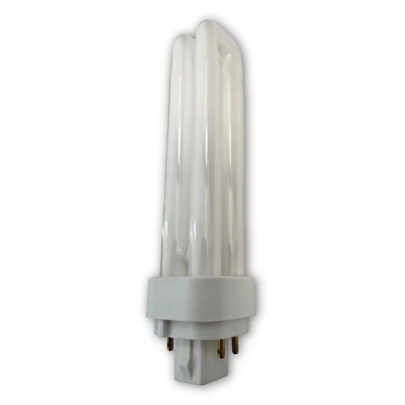 Northern Stars Fluorescent Plug In Light Bulb - CFL-PLD18/35/4P 3500K 18W G24q-2 1200LM - Frosted - 2 Pack