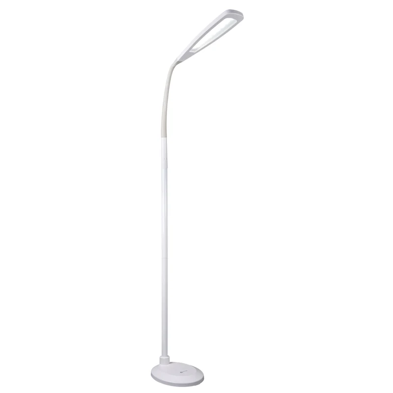OttLite Natural Daylight LED Flex Floor Lamp - Clearsun - White