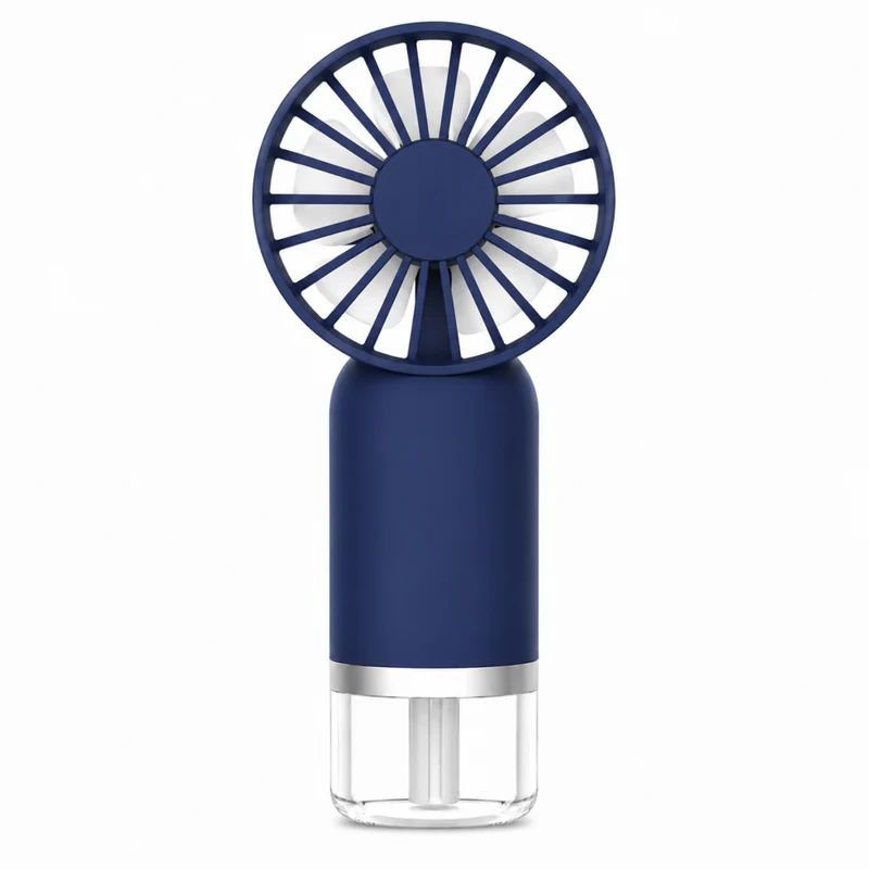 Habitu - Ventilateur portatif avec fonction de brumisation 800 mAh - bleu marine